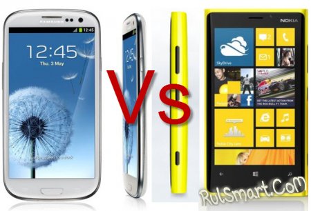 Видео-битва: Nokia Lumia 920 vs Samsung Galaxy S3