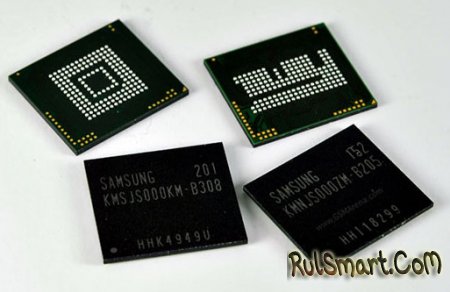 Samsung представила чипы мобильной памяти объемом 4 Гб