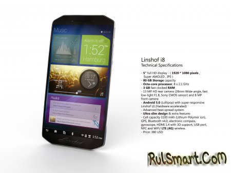 Linshof i8: интересный смартфон от немецкого производителя