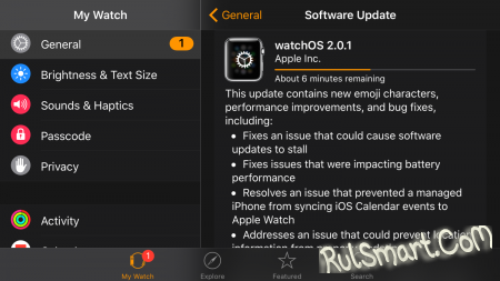 Apple выпустила обновления для iOS, OS X и WatchOS