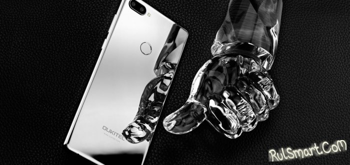 OUKITEL Mix 2: самый красивый безрамочный смартфон в серебряном цвете