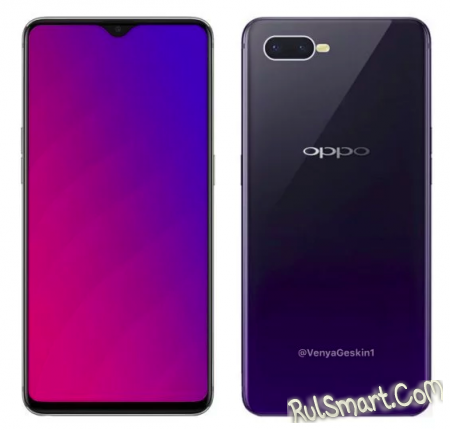 Oppo R17 и Oppo F9 Pro: первые рендеры смартфонов в новом дизайне