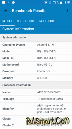 Обзор смартфона BQ 5517L Twin Pro