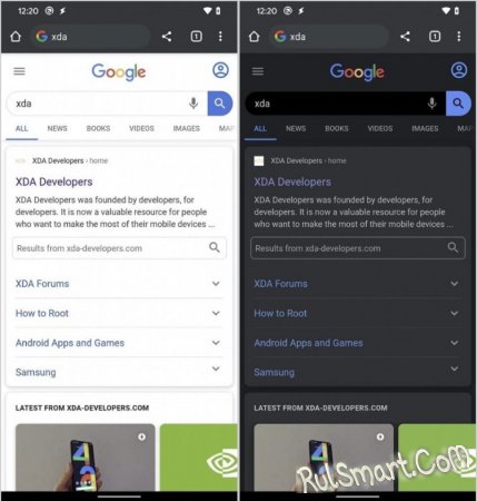 Chrome для Android получит самую крутую темную тему