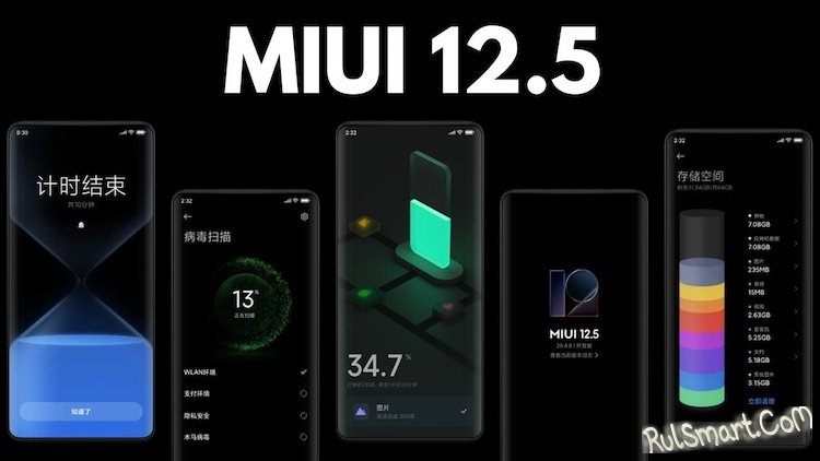 Какие смартфоны Xiaomi получают глобальную прошивку MIUI 12.5 (список)
